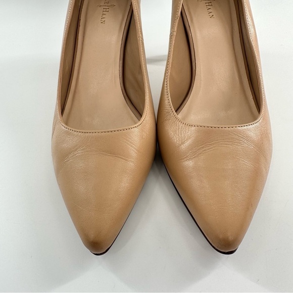 Cole Haan womens heels size 8 tan leather pointy toe stilettos - Picture 4 of 13